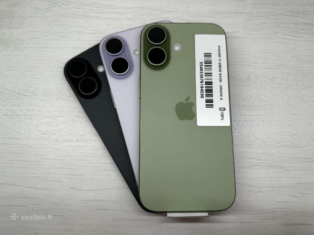iPhone 17 256gb Garantija 365 D. - nuotraukos Nr. 3