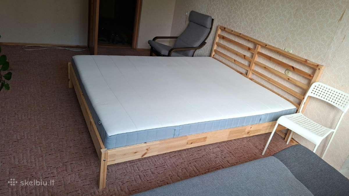 Ikea lova ir čiužinys 160x200 - nuotraukos Nr. 2