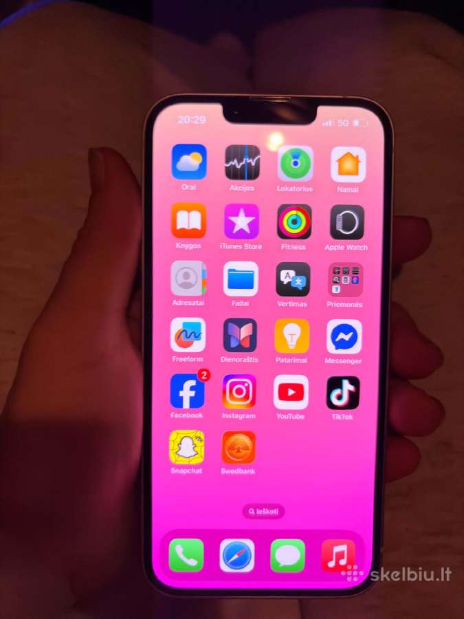 Parduodu iPhone 13 Pink 128 GB baterija 90 - nuotraukos Nr. 4