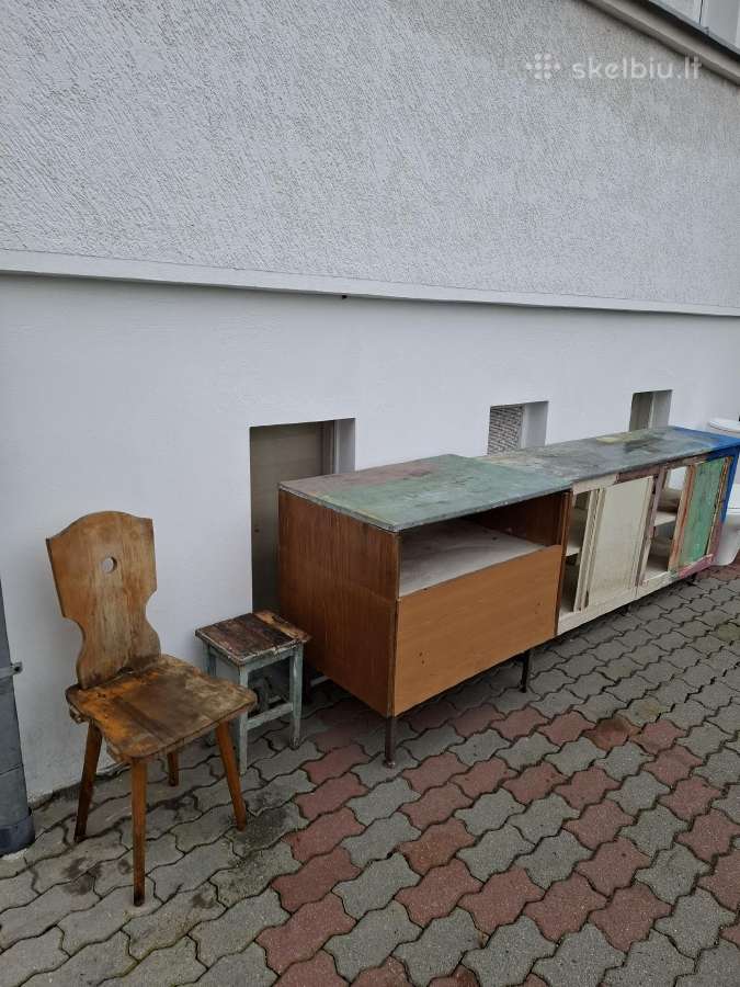 Statai, kėdė, WC puodas su dangčiu - nuotraukos Nr. 2