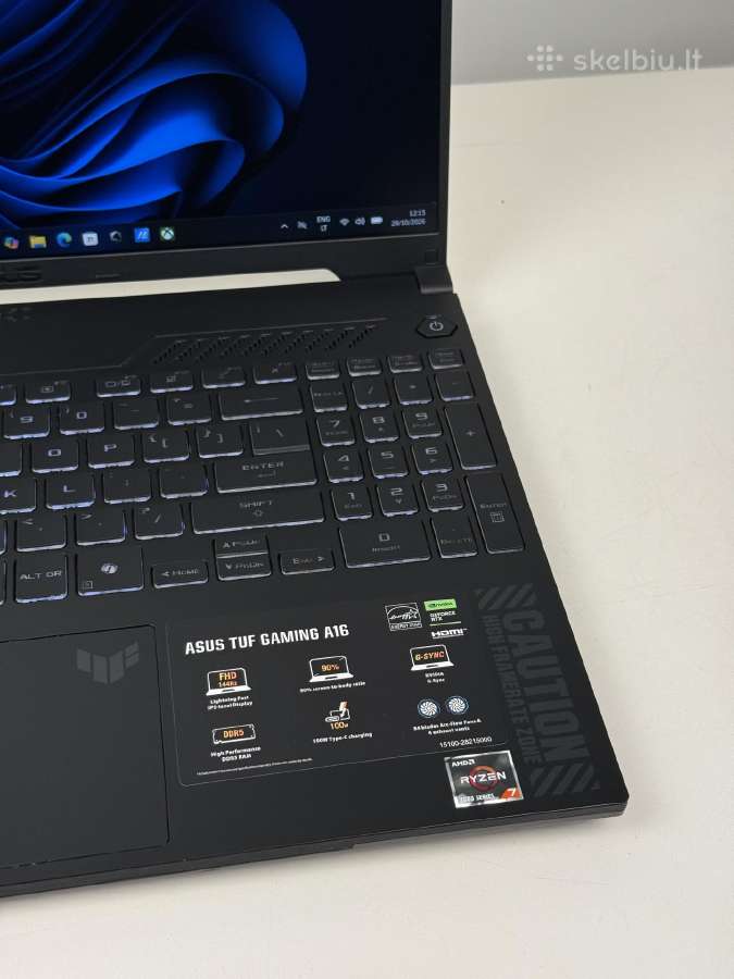 Asus Tuf A16 Rtx 4050 Ryzen 7 7445hs 16gb Ddr5 - nuotraukos Nr. 2