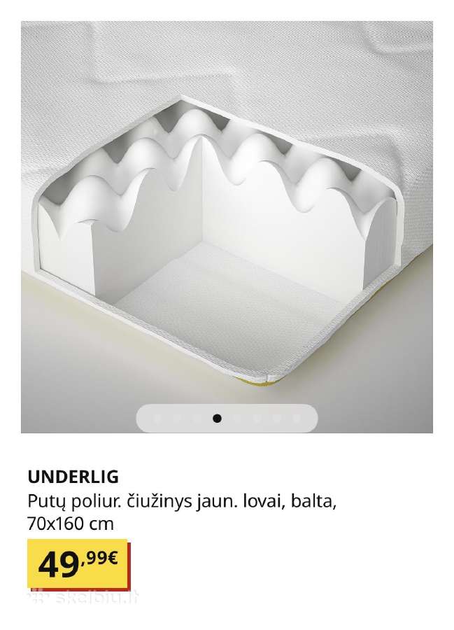 Ikea vaikiška lova Sniglar su čiužiniu - nuotraukos Nr. 9