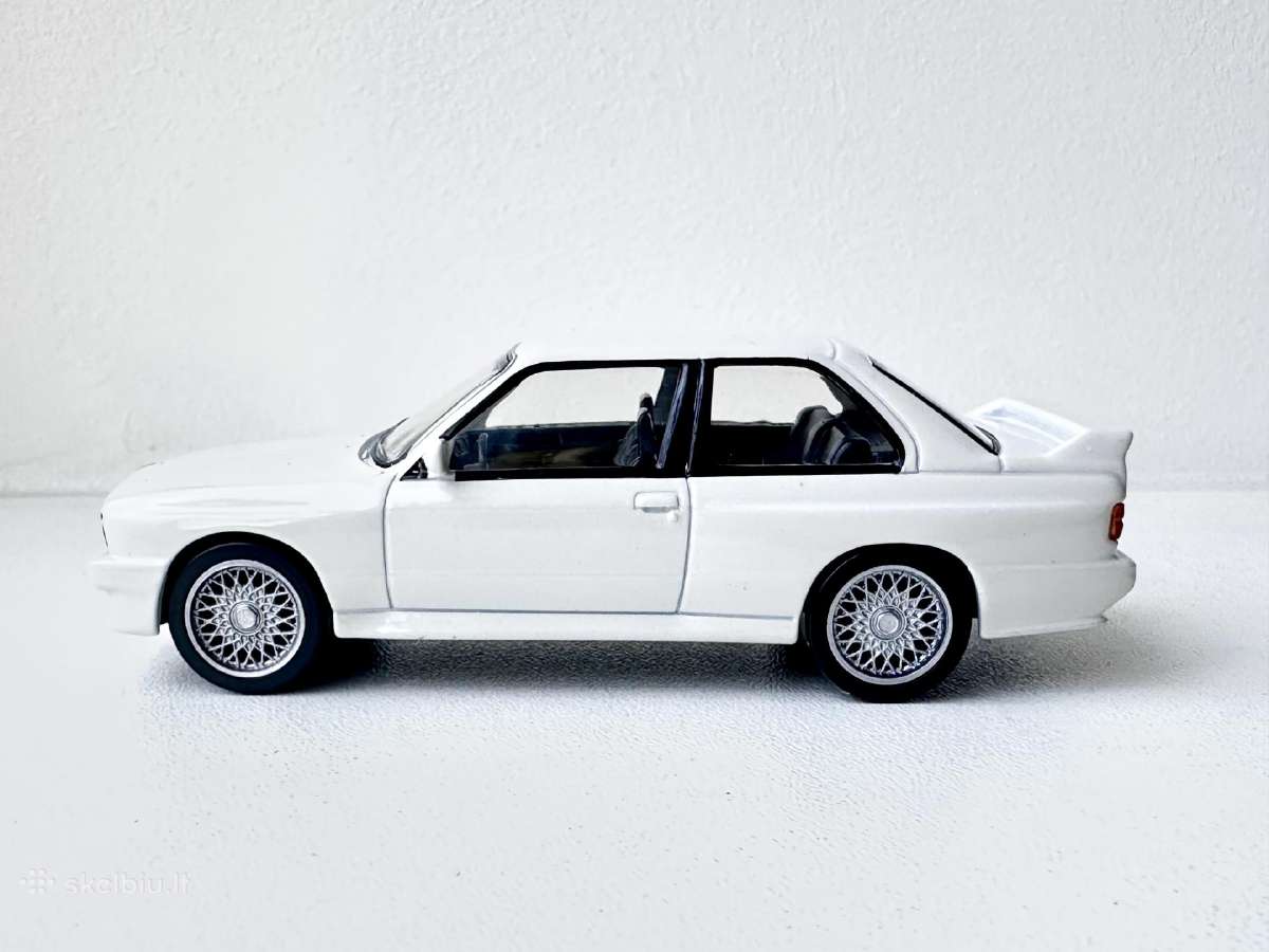Bmw M3 E30 1986 balta 1:43 Norev Jet Car - nuotraukos Nr. 4