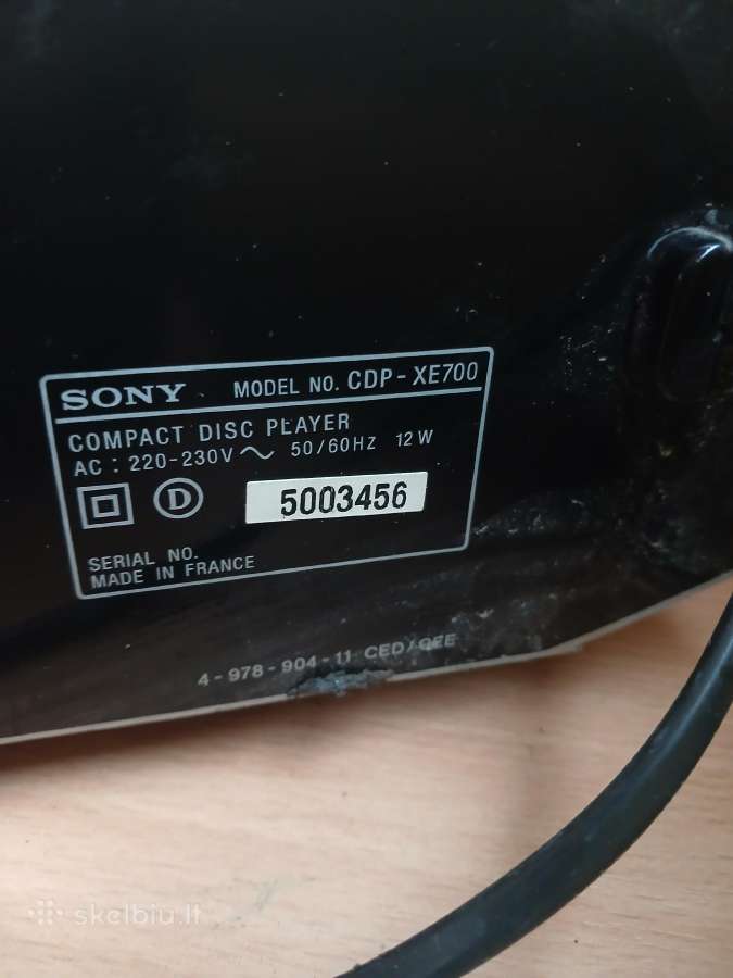 Sony CD grotuvas - nuotraukos Nr. 2