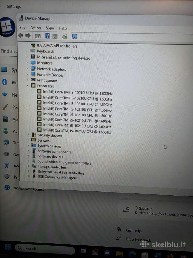 Dell Latitude 3510. i5- 10210u. 16/256 GB.1. - nuotraukos Nr. 8