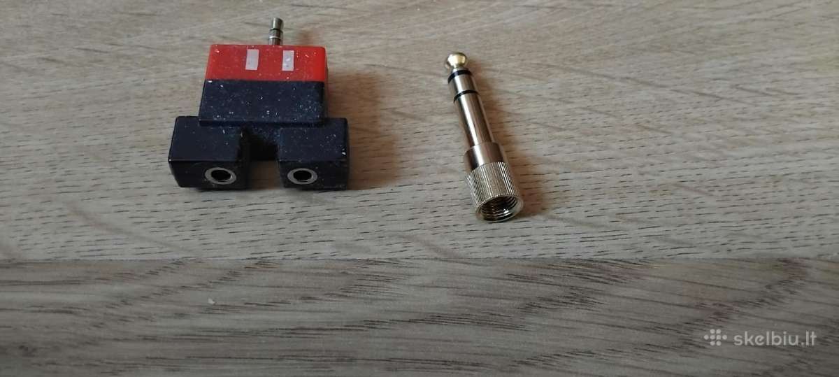 Naujas garso adapterių komplektas 3,5 mm ir 6,35 m - nuotraukos Nr. 2