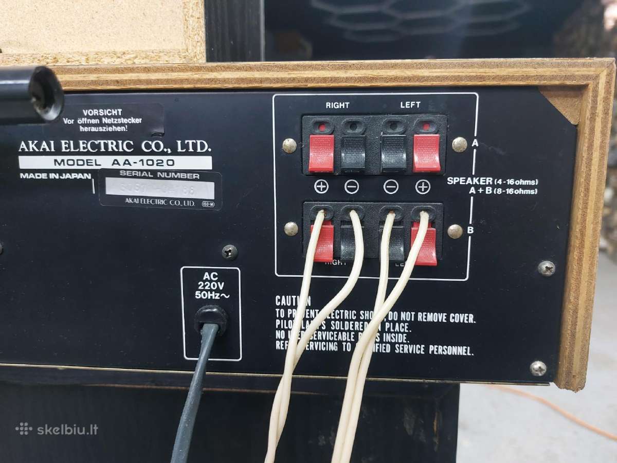 Koloneles S90 ir stiprintuvas Akai Aa-1020 - nuotraukos Nr. 5