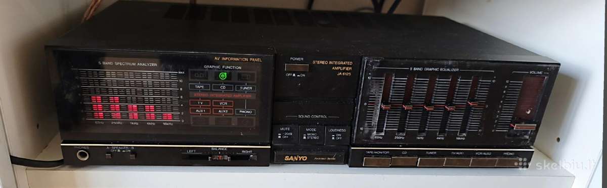 Sanyo Ja 6125, 2x55w, made in Japan - nuotraukos Nr. 2