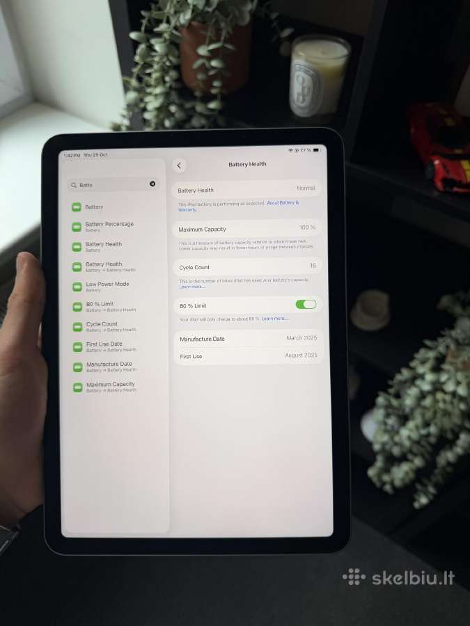 iPad Air M3 256gb - nuotraukos Nr. 3