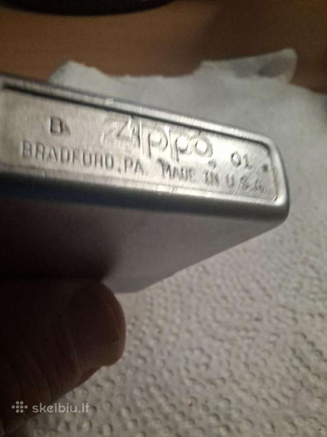 Originalus, veikiantis Zippo žiebtuvėlis (2001 m.) - nuotraukos Nr. 2
