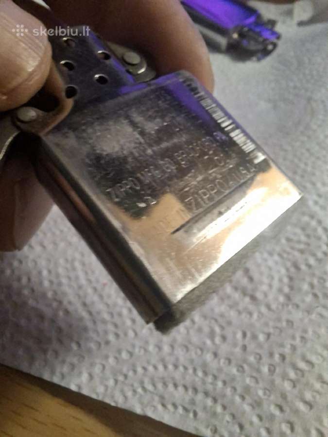 Originalus, veikiantis Zippo žiebtuvėlis (2001 m.) - nuotraukos Nr. 3