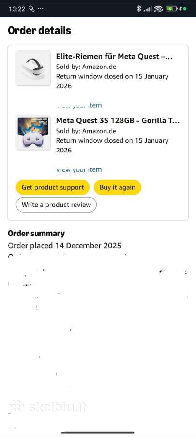 Meta Quest Oculus 3s 128gb + Elite headstrap - nuotraukos Nr. 10