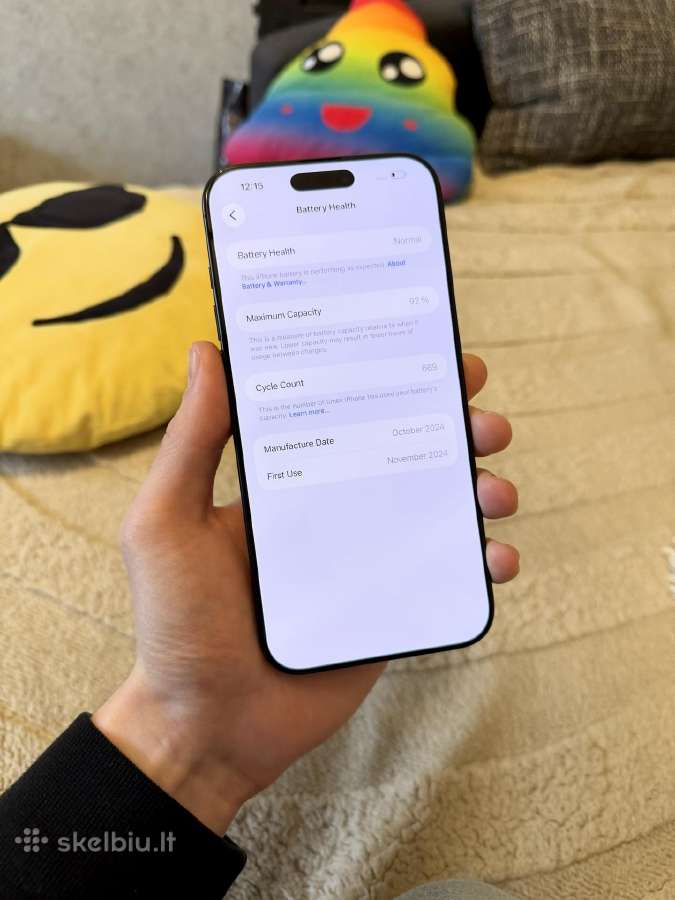 Apple iPhone 16 Pro Max Black Titanium - nuotraukos Nr. 3
