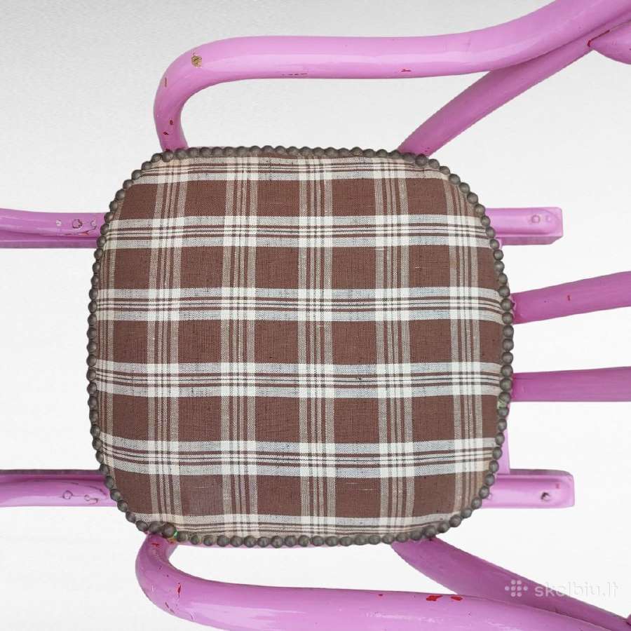 Thonet stiliaus vaikiškas suolas su kėde - nuotraukos Nr. 9