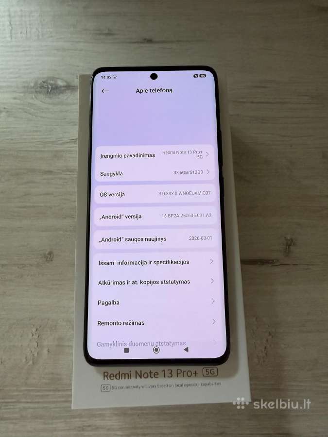 Xiaomi Redmi Note 13 Pro+ 5G 512/12gb - Juodas - nuotraukos Nr. 3