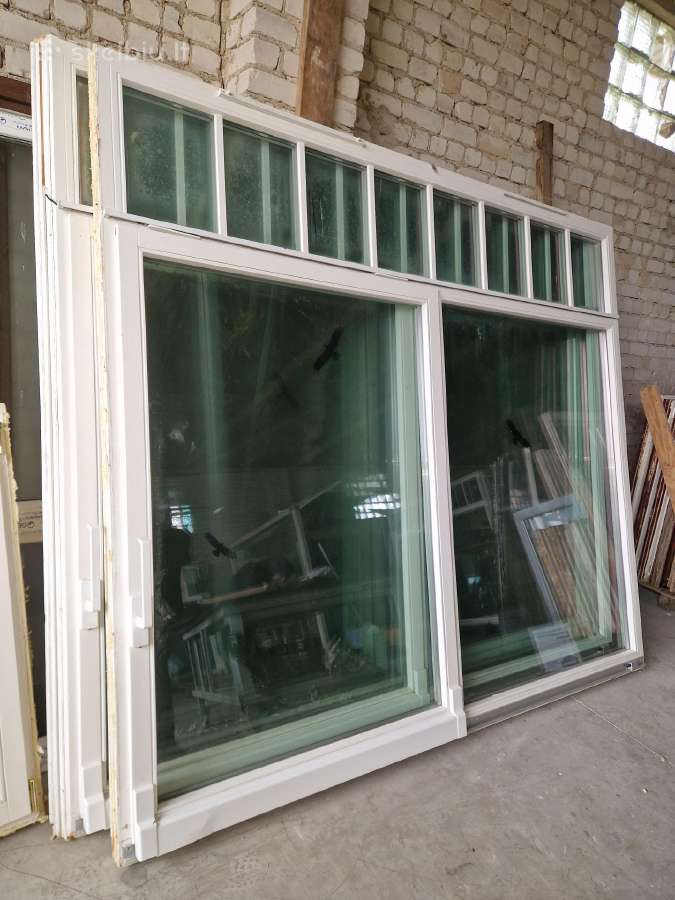 Balti mediniai langai: stumdomi, dvivėriai 2,4m - nuotraukos Nr. 16