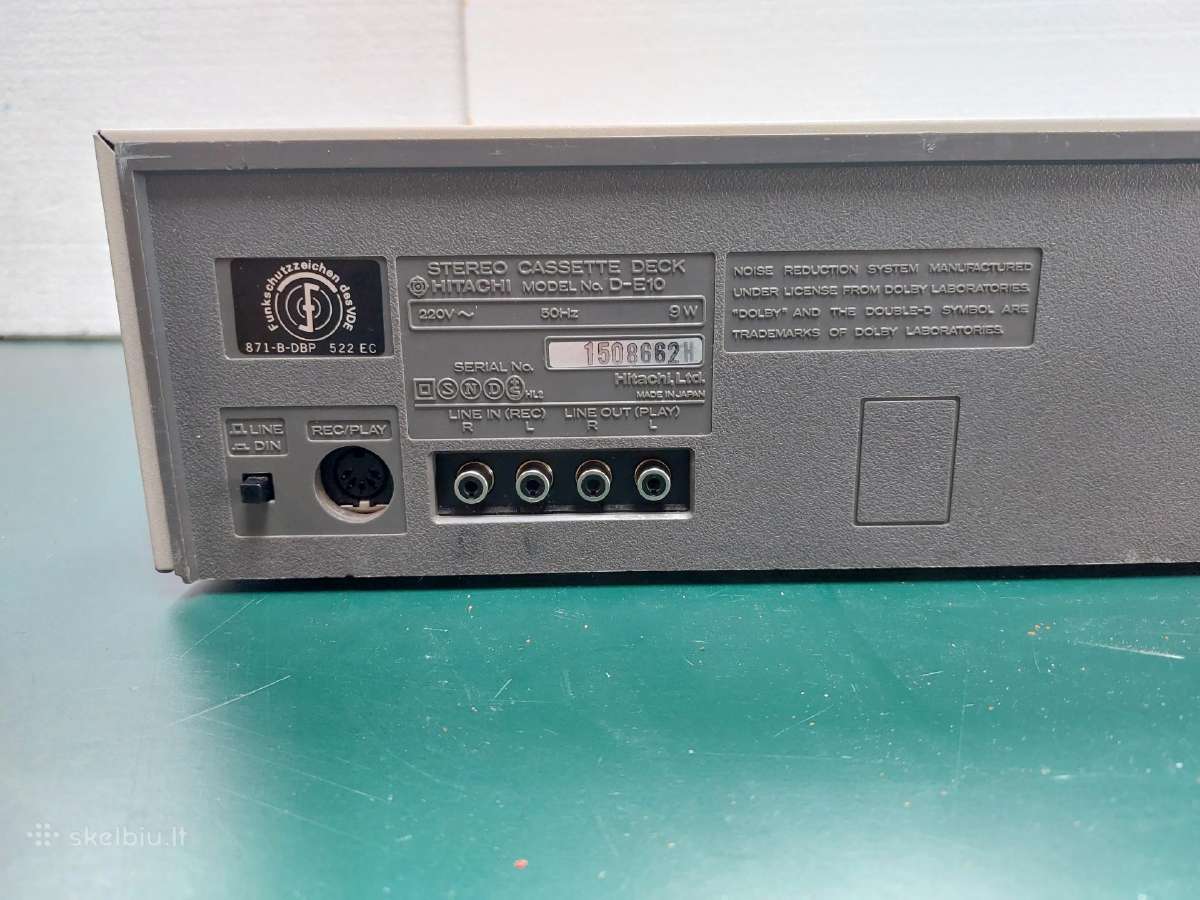 Hitachi D-e10 ,kasetinis magas - nuotraukos Nr. 4