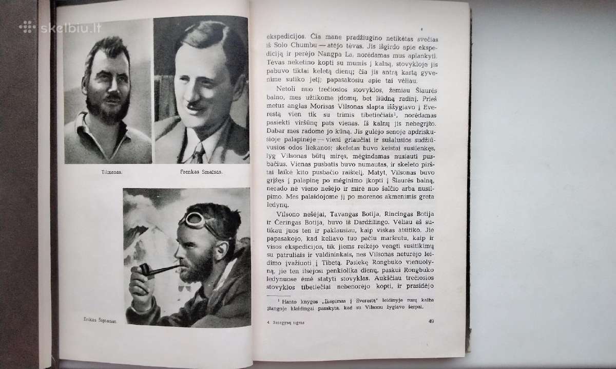 Sniegynų tigras.1964 m. leid. - nuotraukos Nr. 12
