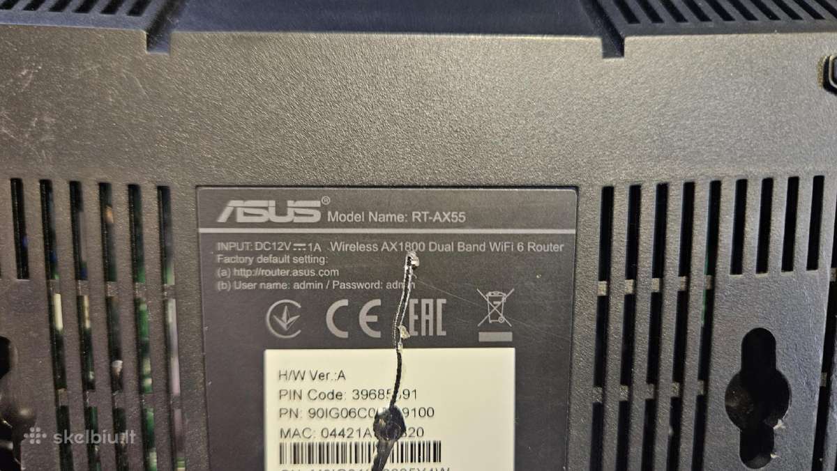 Asus Rt-ax55 WiFi 6 routeriai - nuotraukos Nr. 4