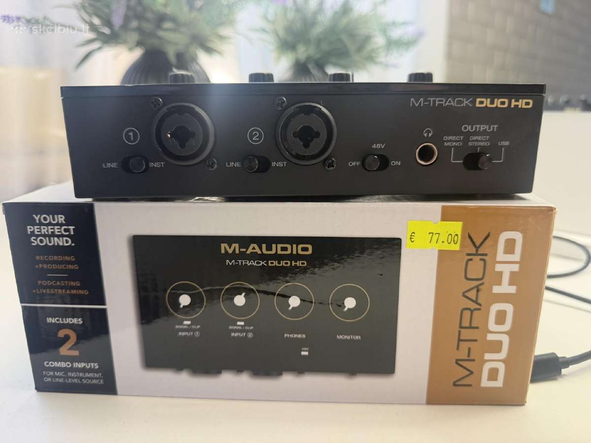 M-audio M-track Duo HD + free gitaros laikiklis - nuotraukos Nr. 2