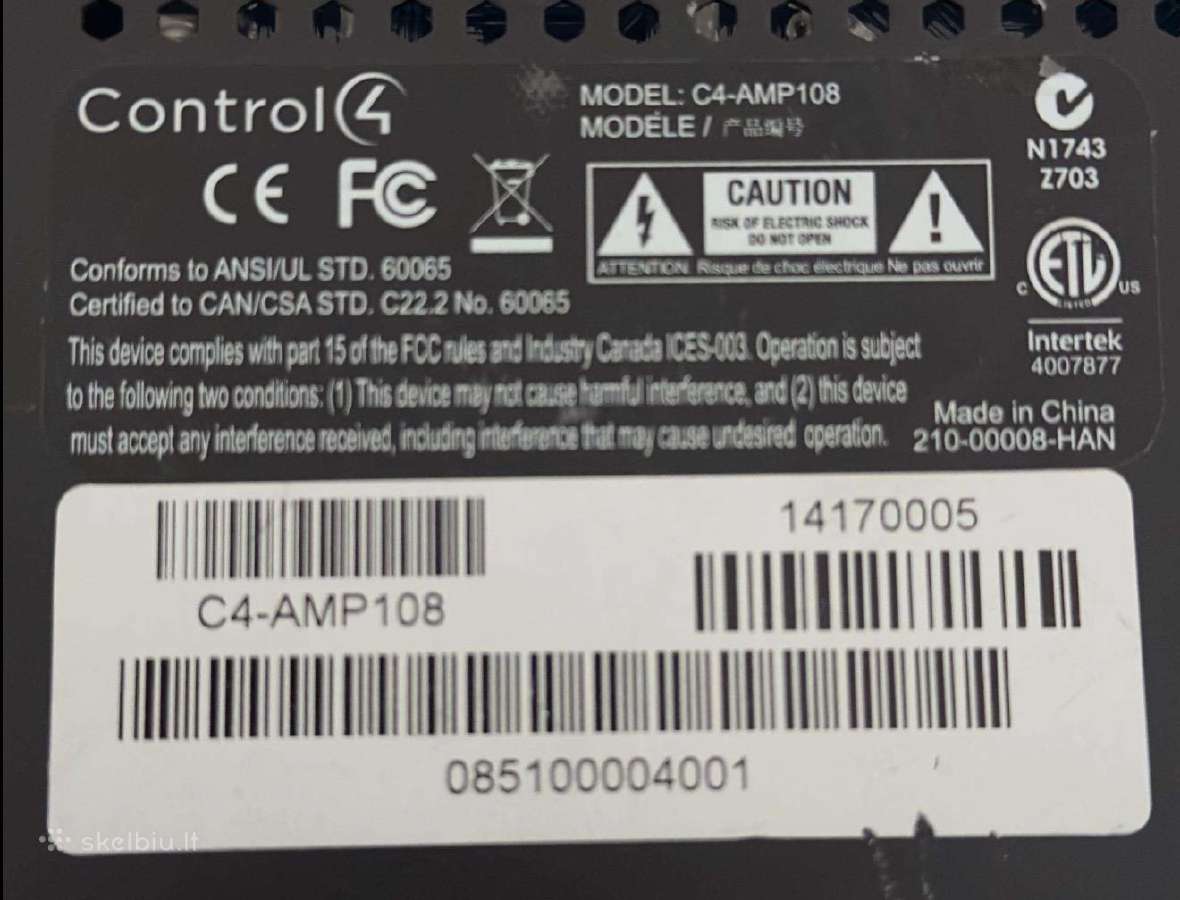 Control c4 preamp + amp - nuotraukos Nr. 3
