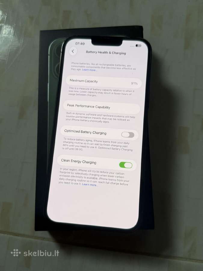 iPhone 13 Pro Max 256gb Green - nuotraukos Nr. 7