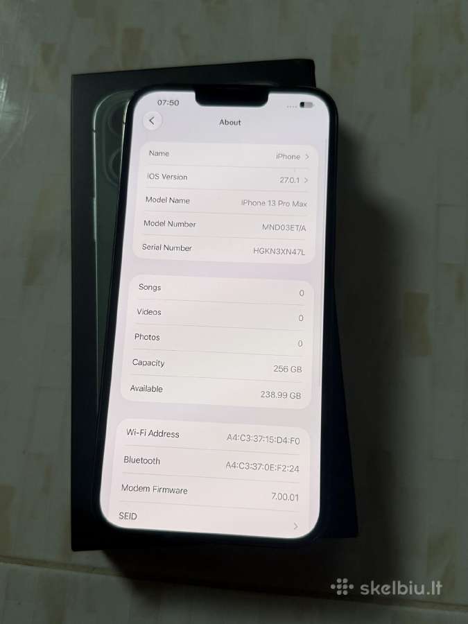 iPhone 13 Pro Max 256gb Green - nuotraukos Nr. 8