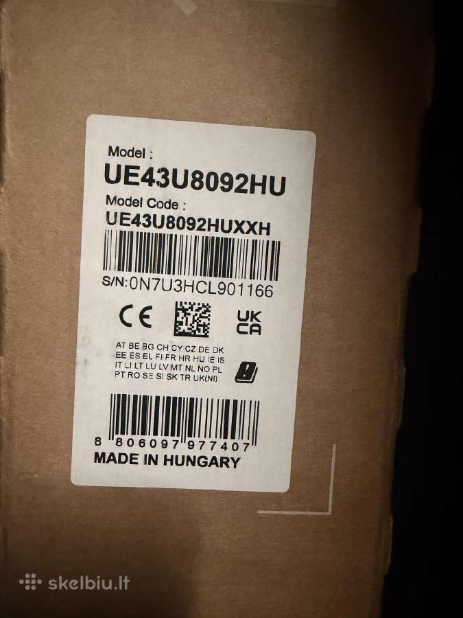 Naujas Samsung Ue43u8092hu - nuotraukos Nr. 2