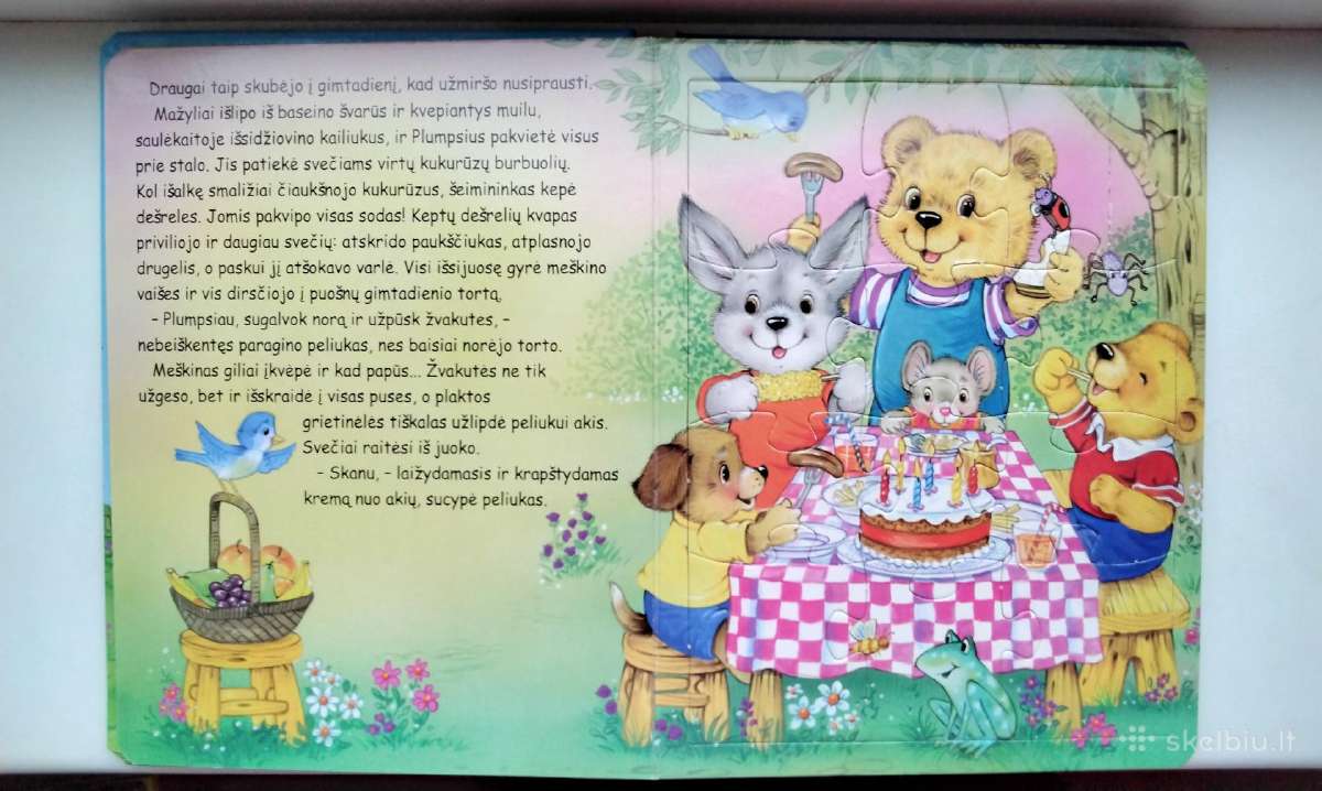 Meškiuko Pliumpsiaus gimtadienis. Dėlionių knygelė - nuotraukos Nr. 3