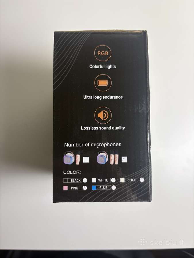 Belaidė Bluetooth karaoke kolonėlė +2 mikrofonai - nuotraukos Nr. 2