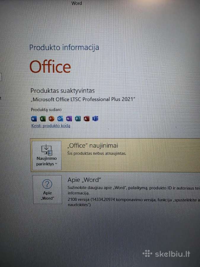 Dell Latitude 3510. i5- 10210u. 16/256 GB. - nuotraukos Nr. 6