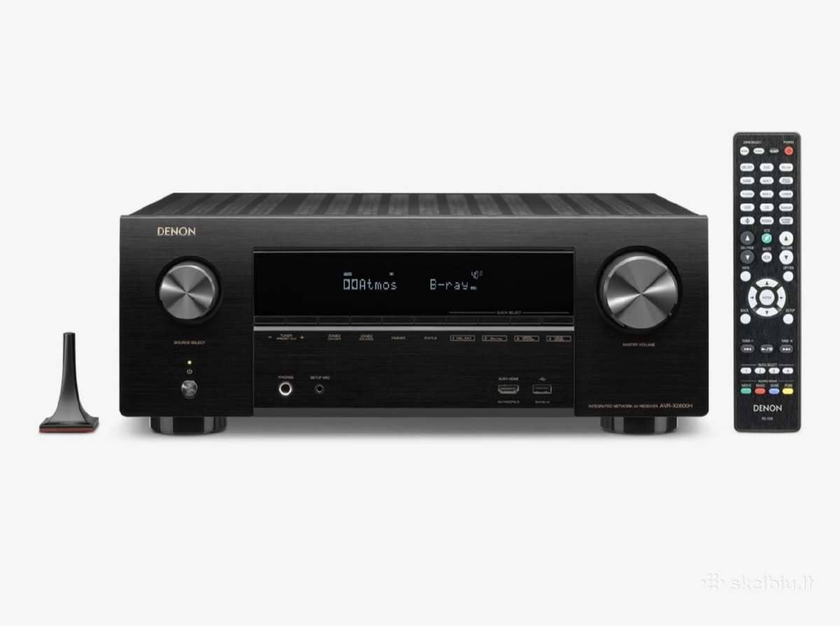 Denon Avr-x2600h 7.2 AV resyveris Dolby Atmos 4k - nuotraukos Nr. 3