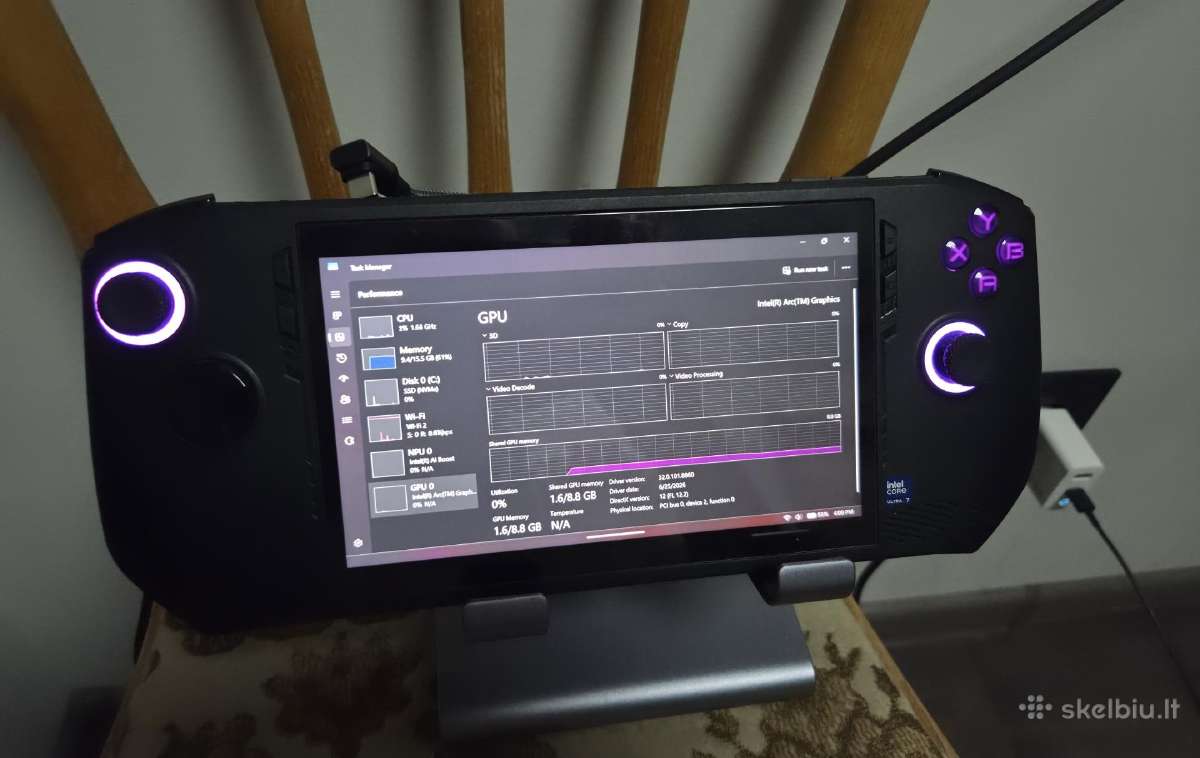 Msi Claw A1m - nuotraukos Nr. 3