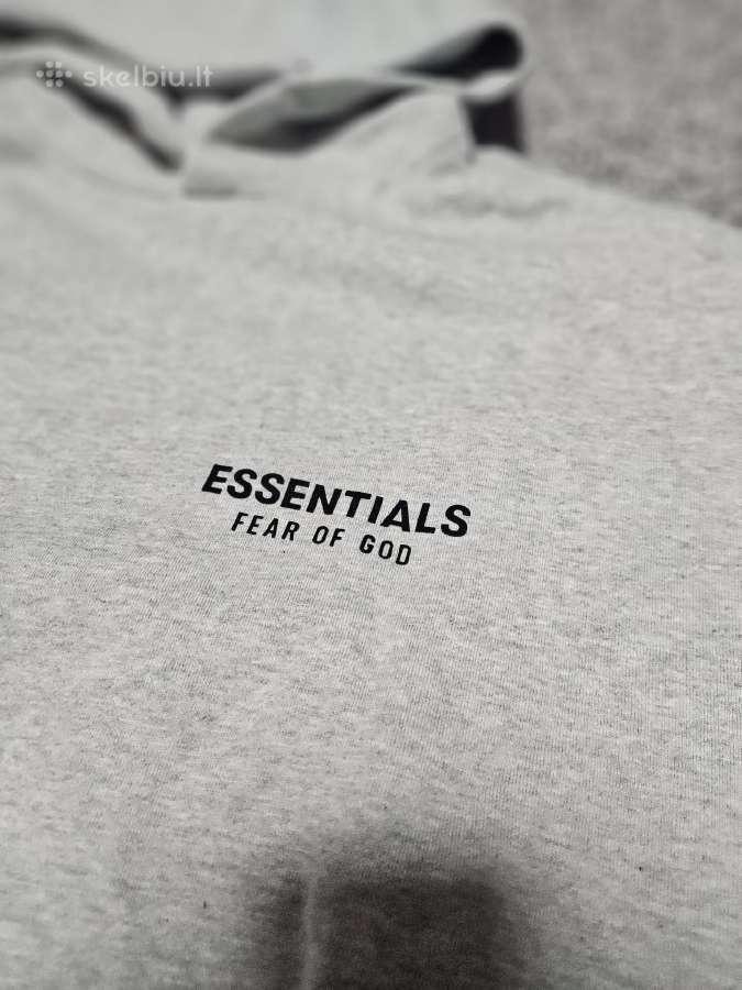 Essentials Pilkas džemperis L - nuotraukos Nr. 3