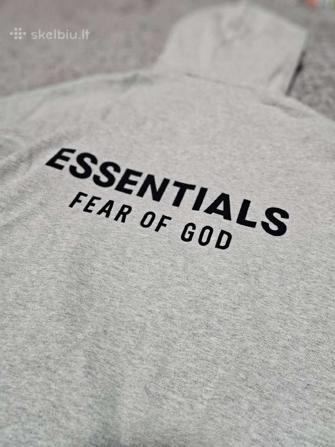 Essentials Pilkas džemperis L - nuotraukos Nr. 7