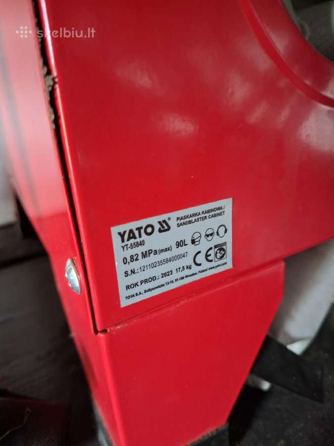 Yato YT-55840 Smeliavimo Kabina 90l - nuotraukos Nr. 2
