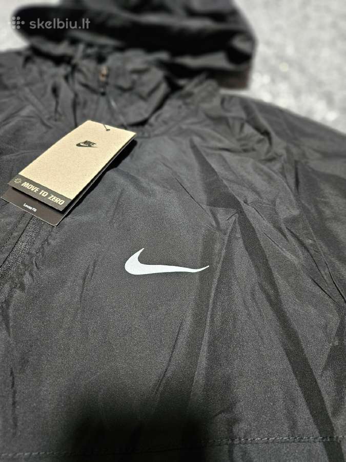 Nike windbreaker striukė su gobtuvu, juoda, L - nuotraukos Nr. 3