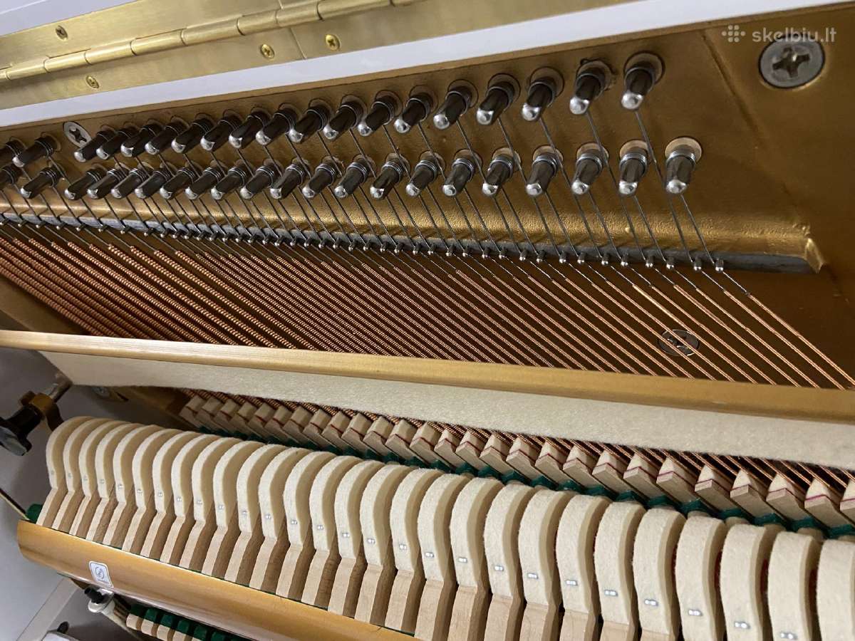 Pianinas baltas blizgus pianinas Samick 118 F 2004 - nuotraukos Nr. 7