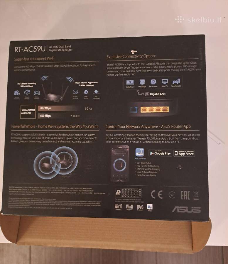 Asus Rt-ac59u - nuotraukos Nr. 4