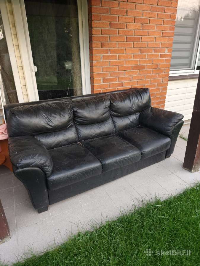 Gal kam reik trivietis ir du foteliai odiniai. - nuotraukos Nr. 2