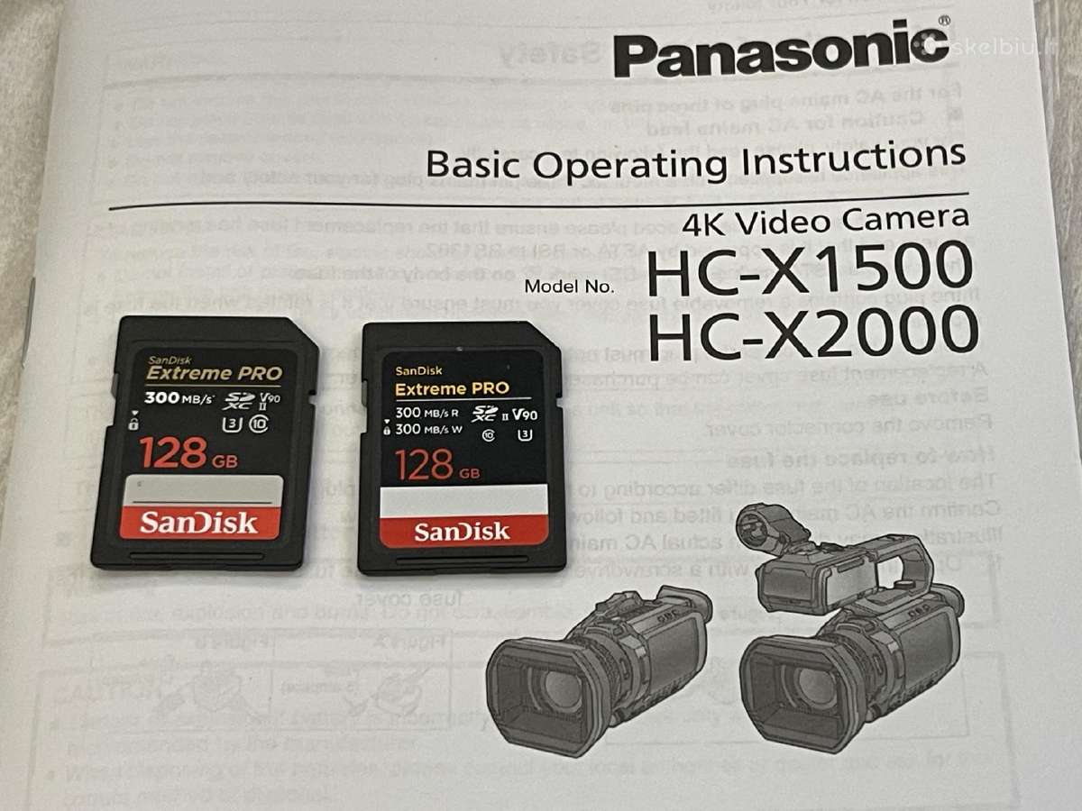 Pro 4k kamera Panasonic Hc-x2000 su garantija - nuotraukos Nr. 9