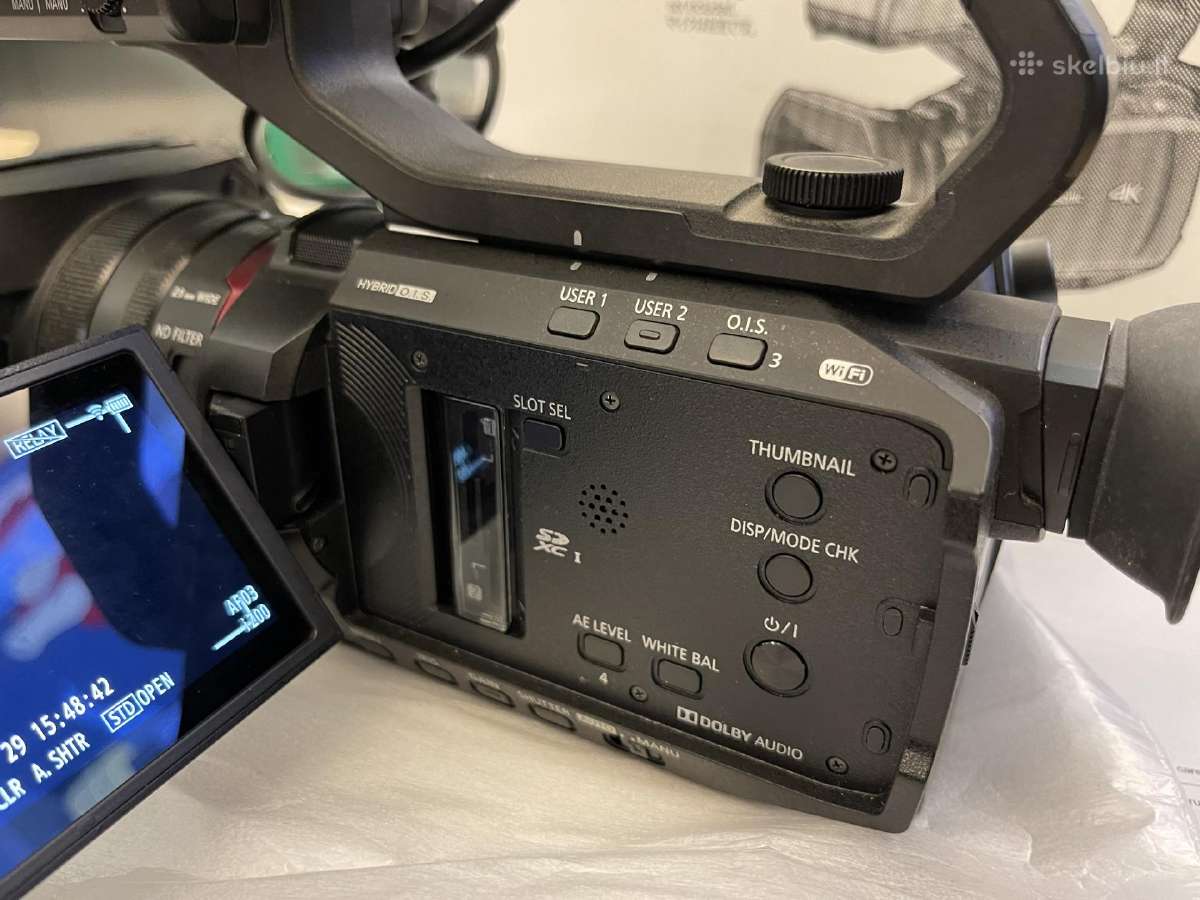 Pro 4k kamera Panasonic Hc-x2000 su garantija - nuotraukos Nr. 6