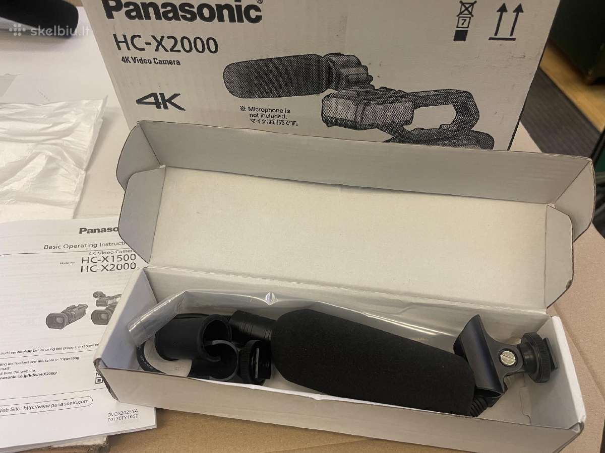 Pro 4k kamera Panasonic Hc-x2000 su garantija - nuotraukos Nr. 10