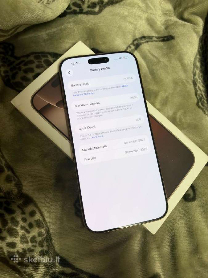 iPhone 16 pro max 88% - nuotraukos Nr. 7