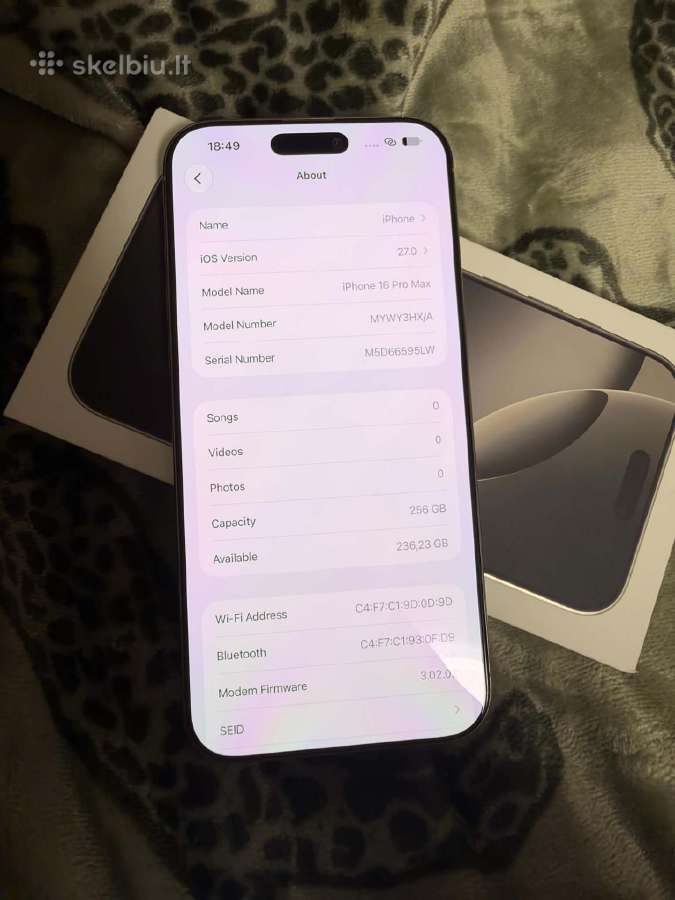 iPhone 16 pro max 91% - nuotraukos Nr. 4