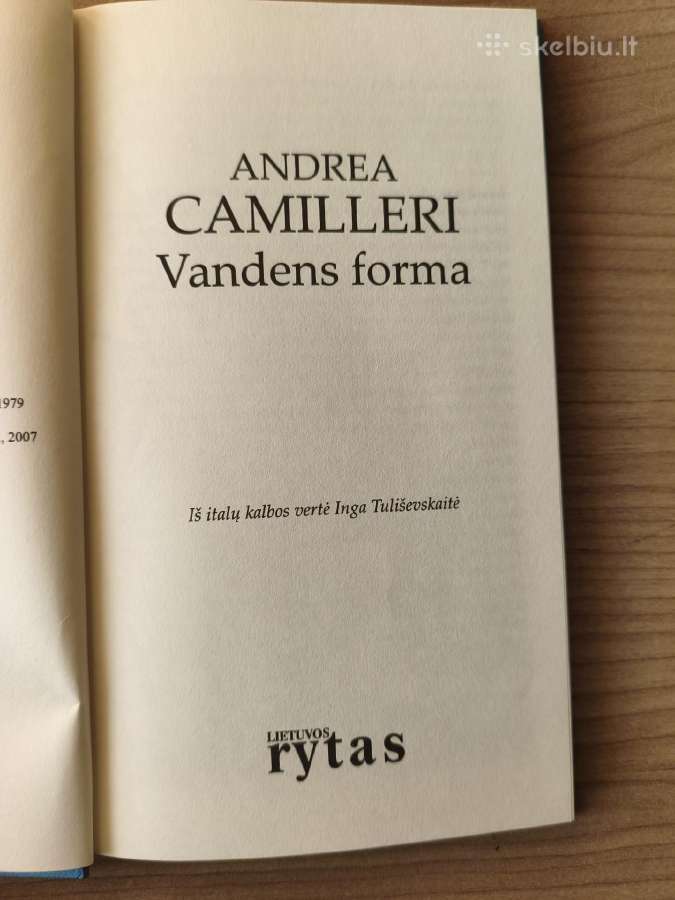 Andrea Camilleri "Vandens forma" - nuotraukos Nr. 7
