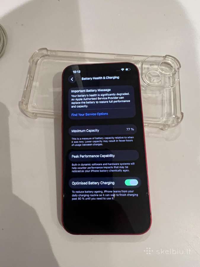 iPhone 13 128gb product red - nuotraukos Nr. 5