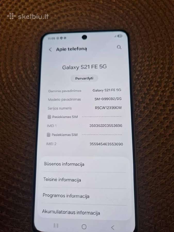 Samsung s21 fe - nuotraukos Nr. 3