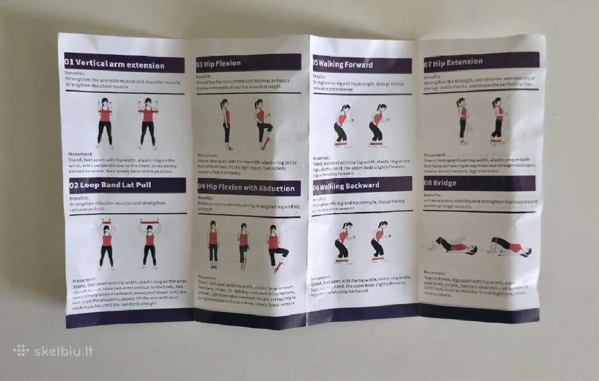 Pasipriešinimo gumų rinkinys sportui 5 vnt. - nuotraukos Nr. 6
