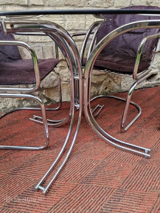 Vintažinis mid century Space Age stalas su kėdėm - nuotraukos Nr. 18